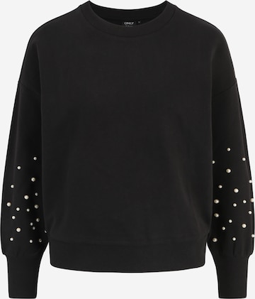 Only Petite Sweatshirt 'DINA' in Black: front