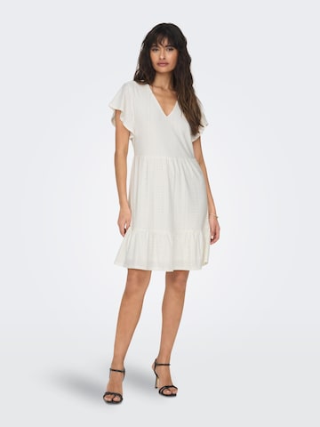 Robe 'Sandra' ONLY en blanc