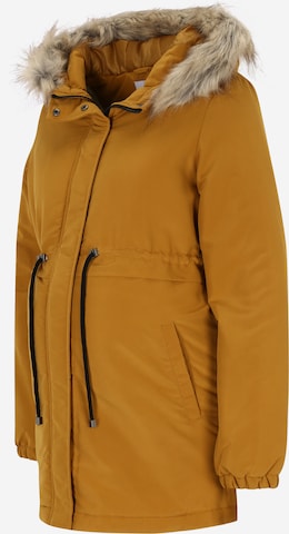 MAMALICIOUS Winterparka 'Jessi' in Bruin: voorkant