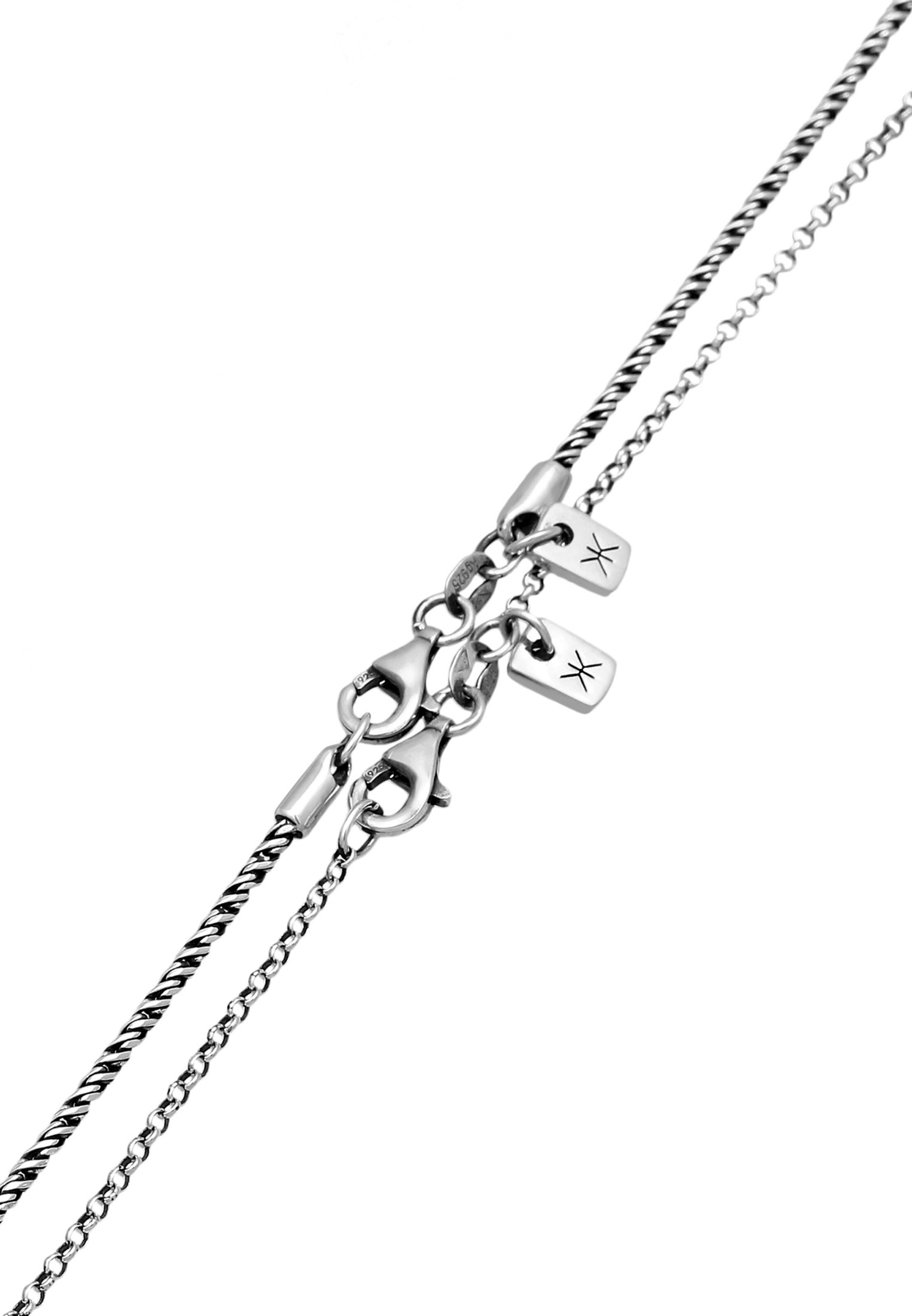 KUZZOI Necklace 'Feder' in Silver