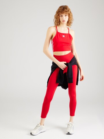 ADIDAS PERFORMANCE Skinny Παντελόνι φόρμας 'Adizero' σε κόκκινο