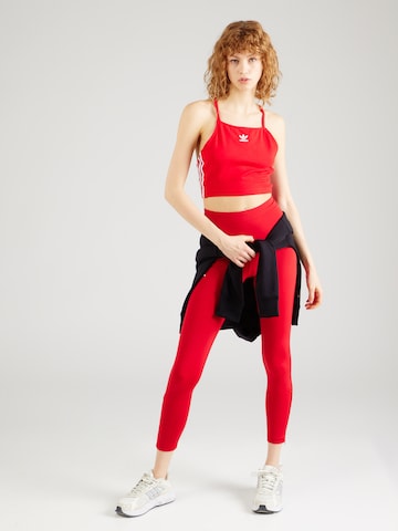 ADIDAS PERFORMANCE - Skinny Calças de desporto 'Adizero' em vermelho