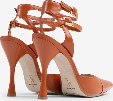 BRONX Slingback Pumps 'My-Sterious' in Orange