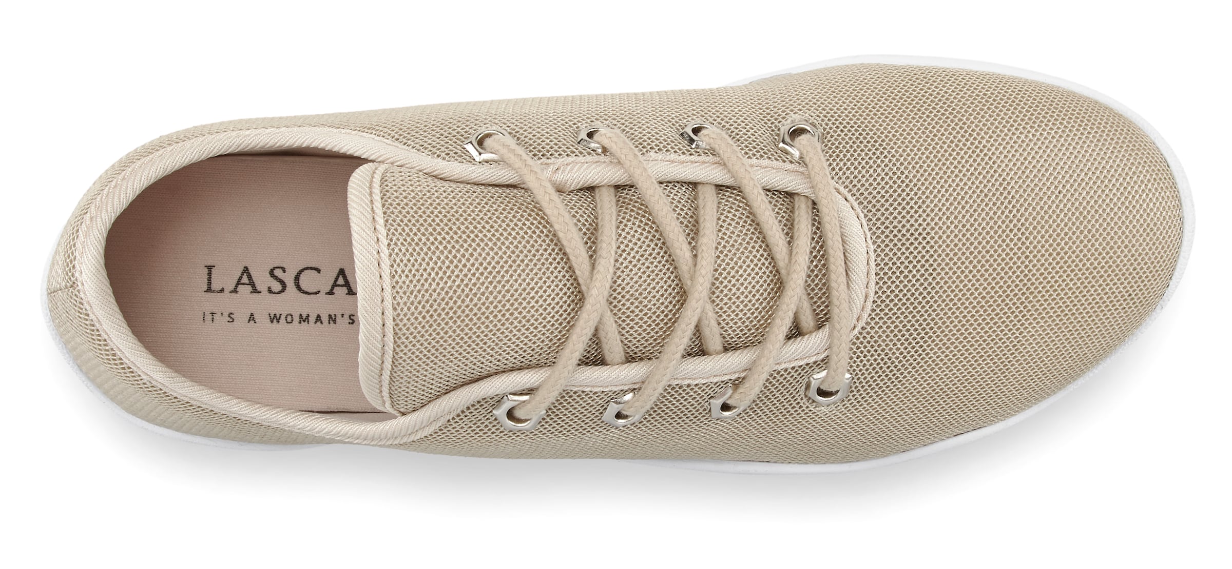 LASCANA Низкие кроссовки в Бежевый