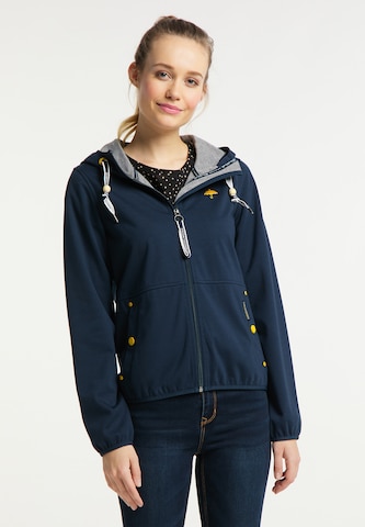 Schmuddelwedda Between-Season Jacket in Blue: front