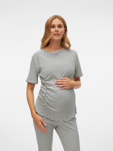 T-shirt 'MLValery' MAMALICIOUS en blanc : devant