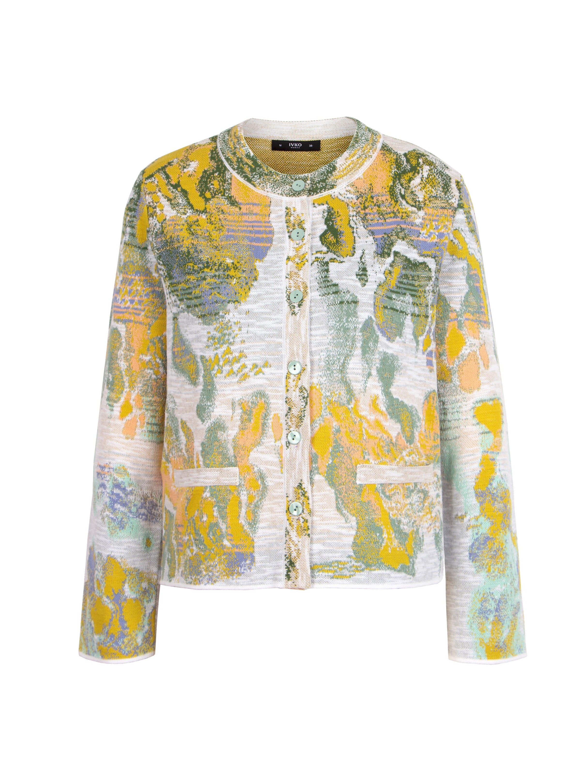 IVKO Strickjacke 'Terrain'‌‌‌‌‌‌‌‌‌‌ in Weiß: Vorderseite