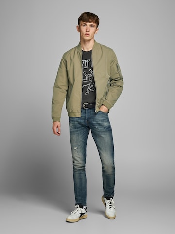 JACK & JONES Regular fit Between-Season Jacket 'Rush' in Green