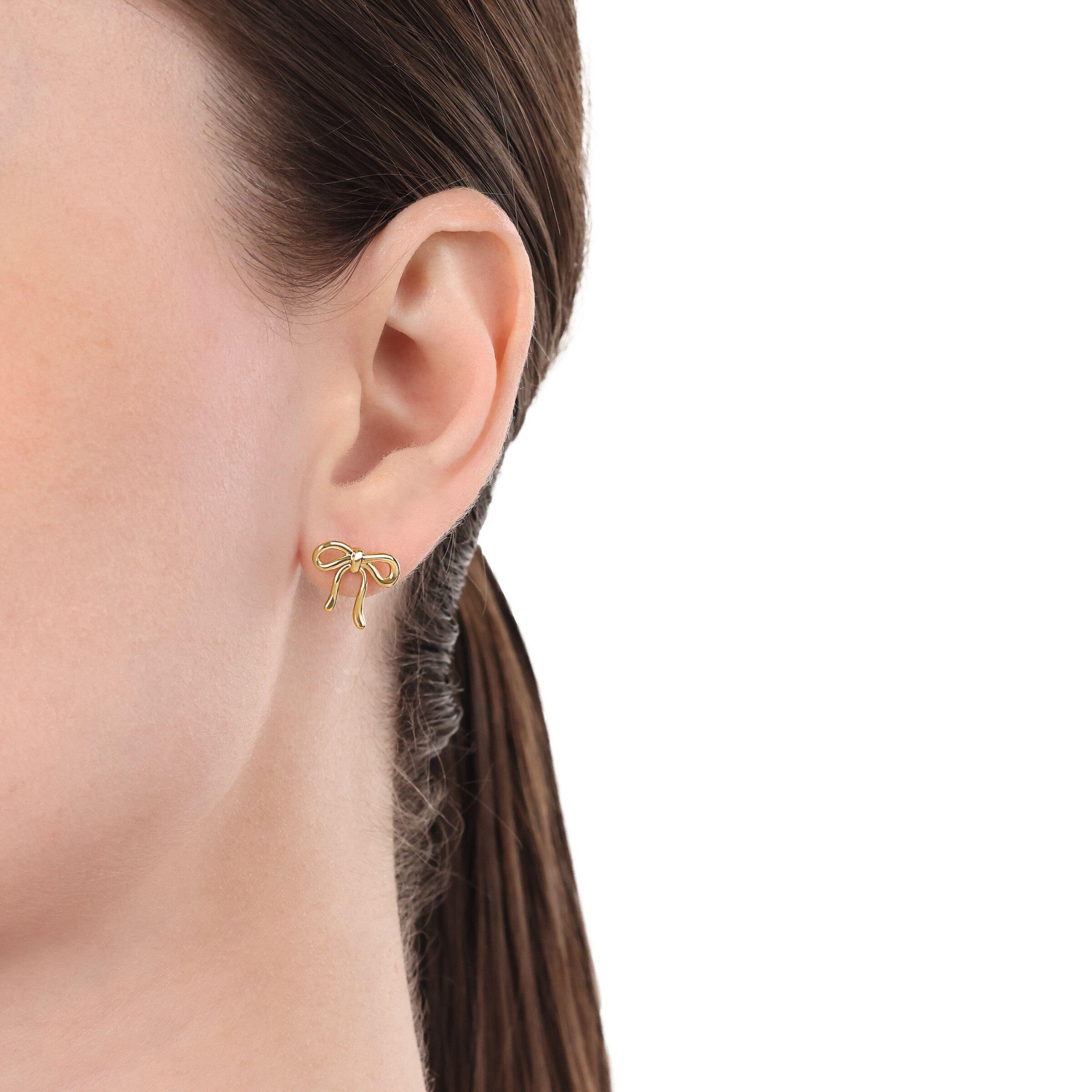 AMOR Earrings in Gold: front