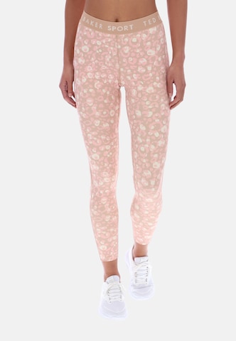 Ted Baker Skinny Sporthose 'Essentials' in Grau: Vorderseite