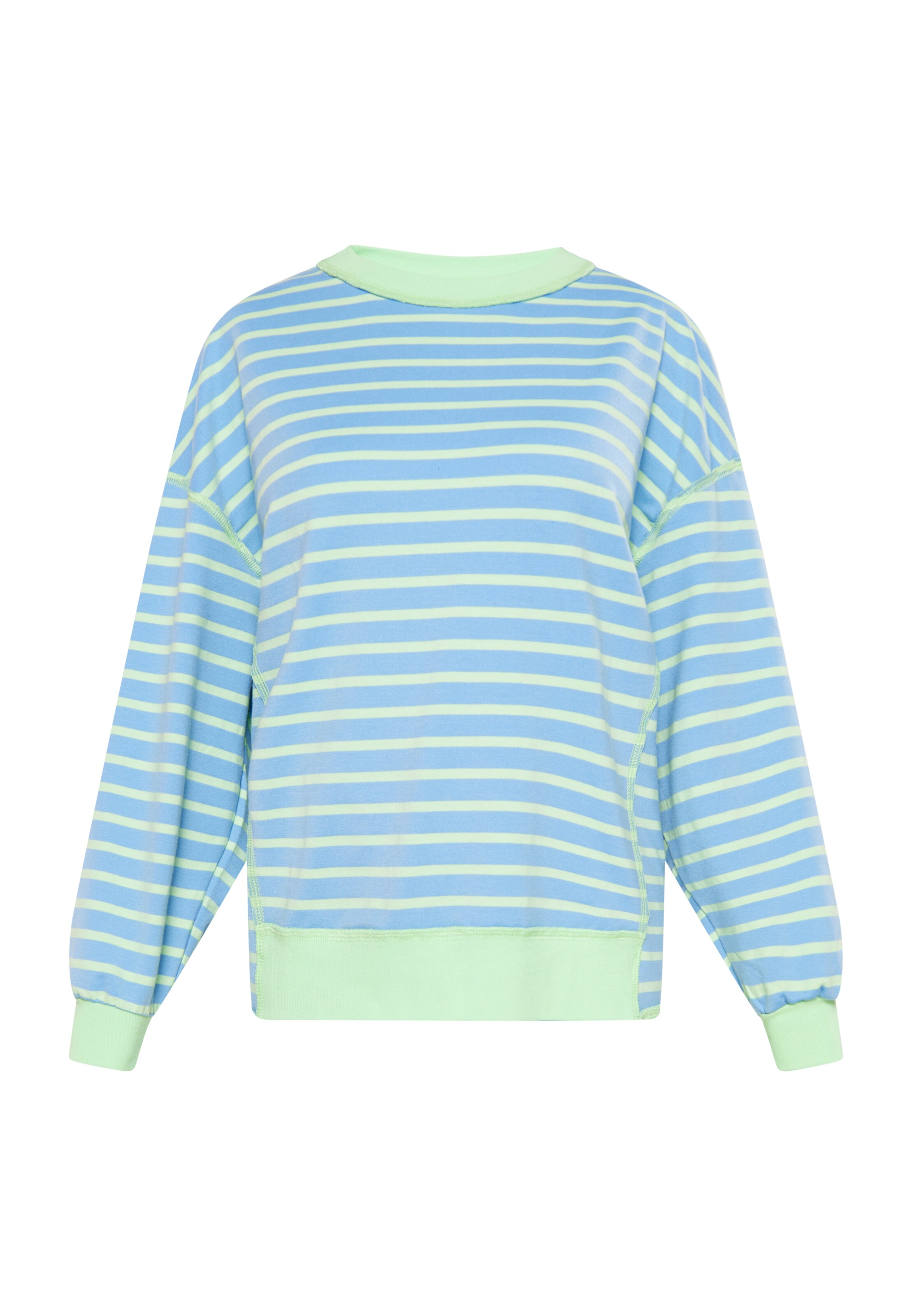 usha BLUE LABEL Sweatshirt em azul / verde / branco, Vista do artigo
