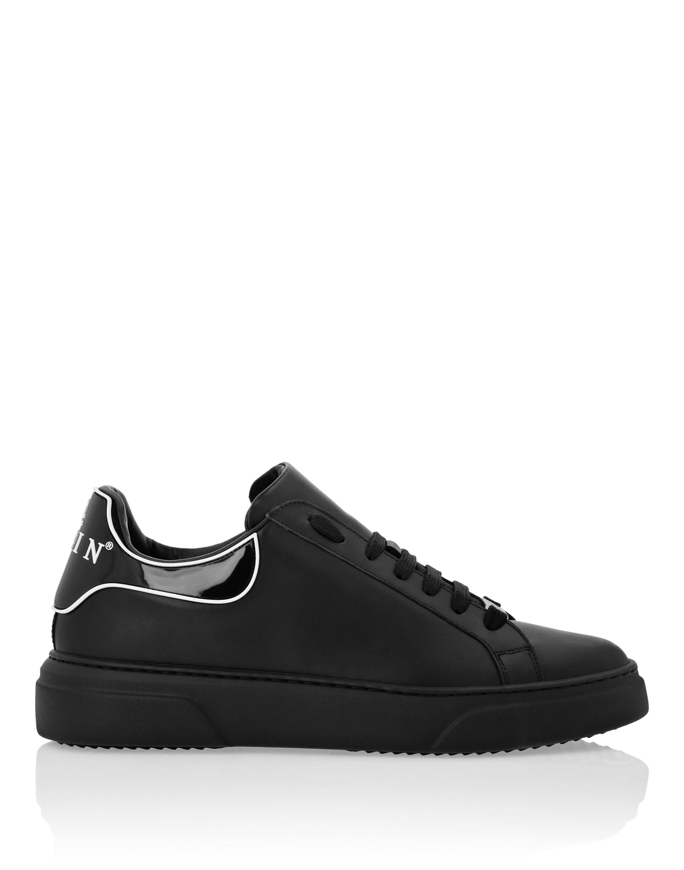Philipp Plein Sneakers laag ' Big Bang ' in Zwart: voorkant