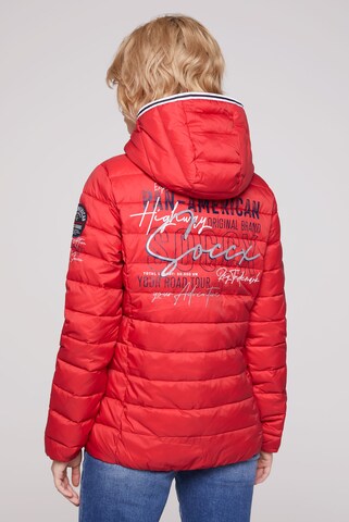 Soccx Between-Season Jacket in Red