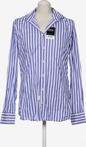 Van Laack Button Up Shirt in M in Blue: front