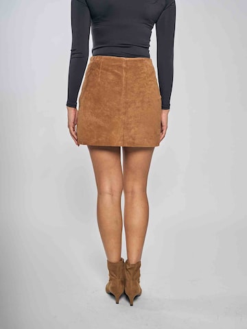 FREAKY NATION - Falda 'Twiggy Like' en marrón