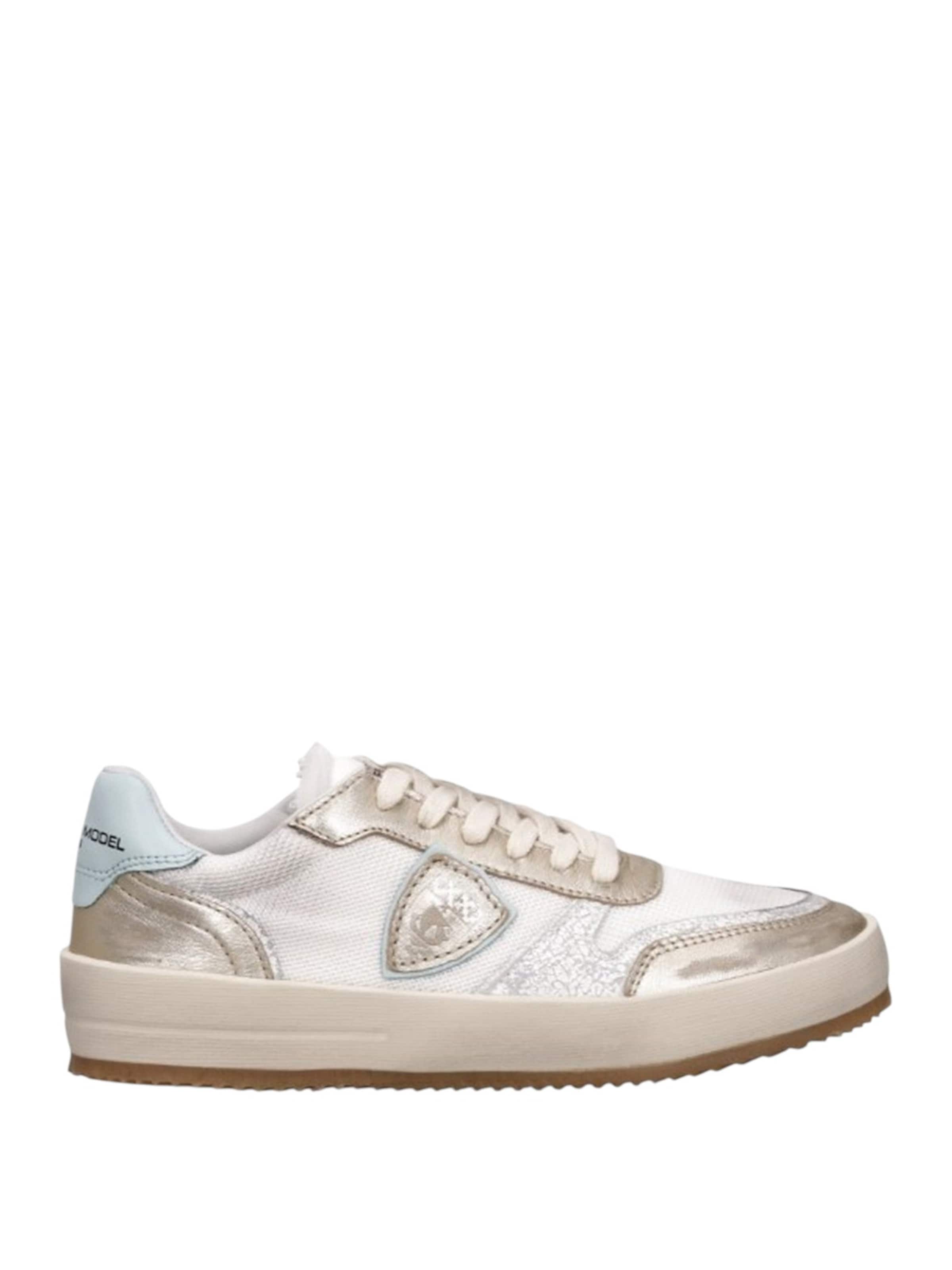 Philippe Model - Zapatos con cordón en blanco: frente