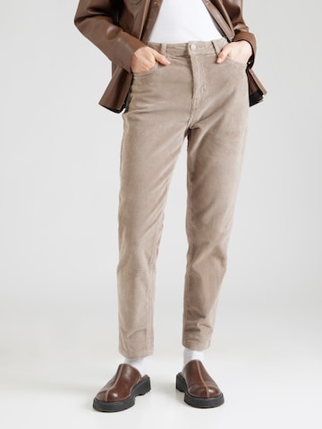 Eight2Nine Tapered Pants in Beige: front