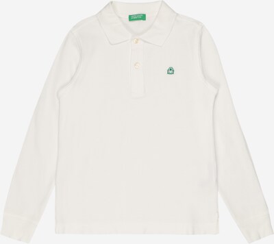 UNITED COLORS OF BENETTON Poloshirt in grün / weiß, Produktansicht