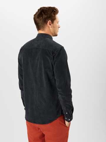 Redefined Rebel Regular fit Overhemd 'Sean' in Zwart