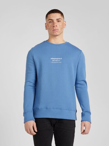 Sweat-shirt AÉROPOSTALE en bleu : devant