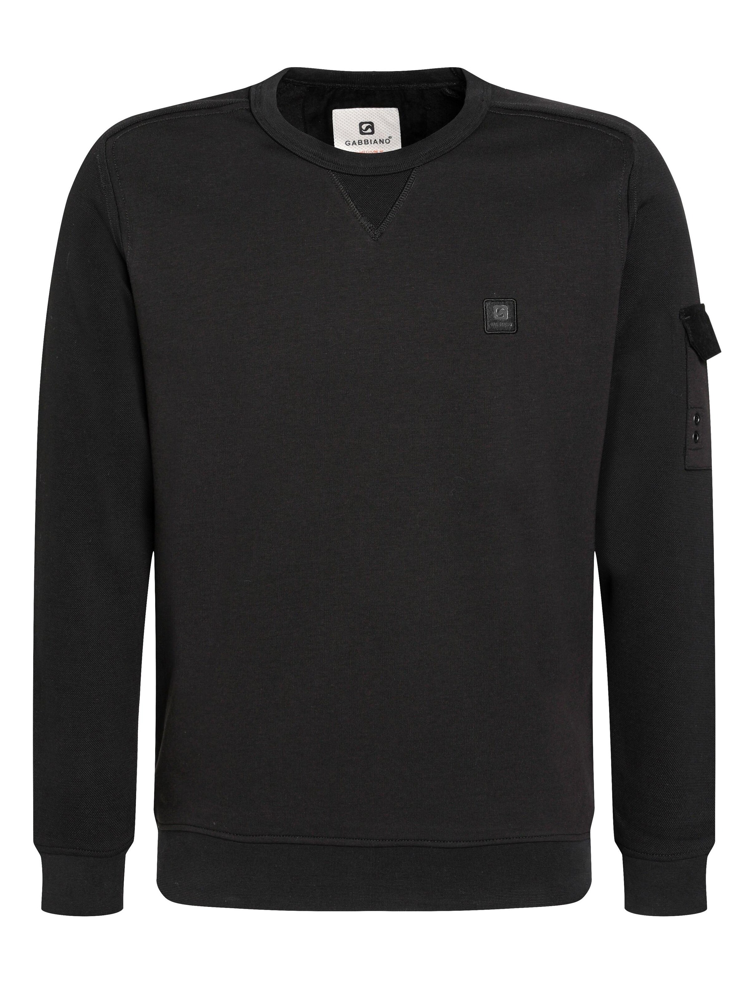 Gabbiano Sweater in Black: front