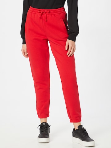 DRYKORN Zúžený Kalhoty 'ONCE' – červená: přední strana