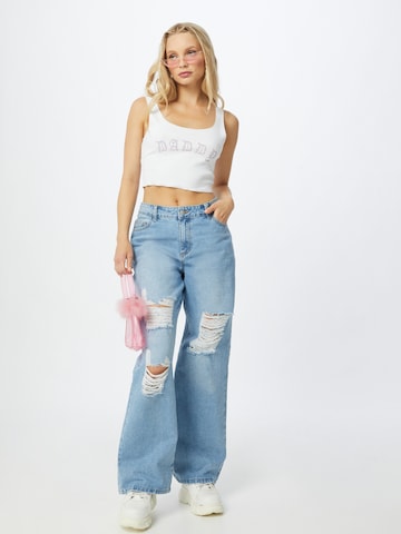 SHYX Wide leg Jeans 'Dena' in Blauw