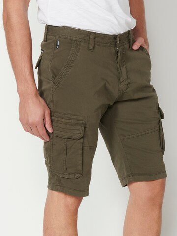 KOROSHI - regular Pantalón cargo en verde
