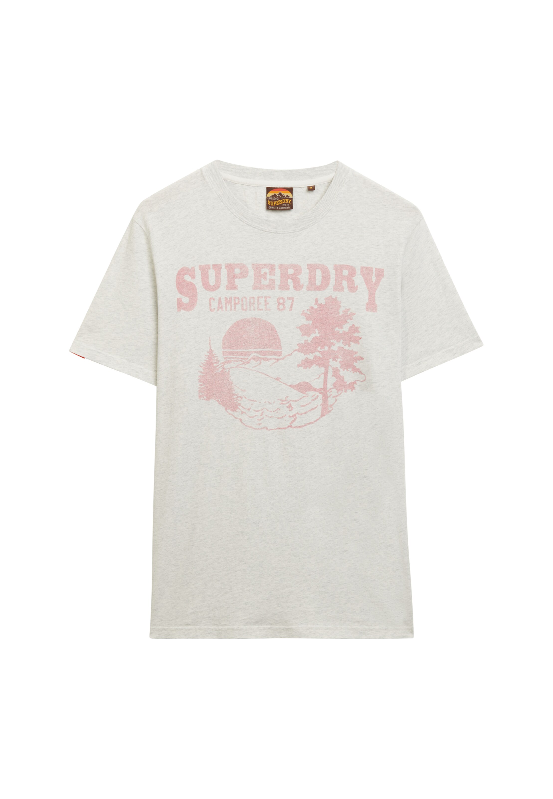 Superdry T-Shirt 'Lo-Fi' in Grau: Vorderseite