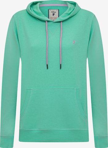 DENIM CULTURE Sweatshirt 'Brooke' i grön: framsida