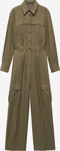 MANGO Jumpsuit 'Berlina' in Groen: voorkant