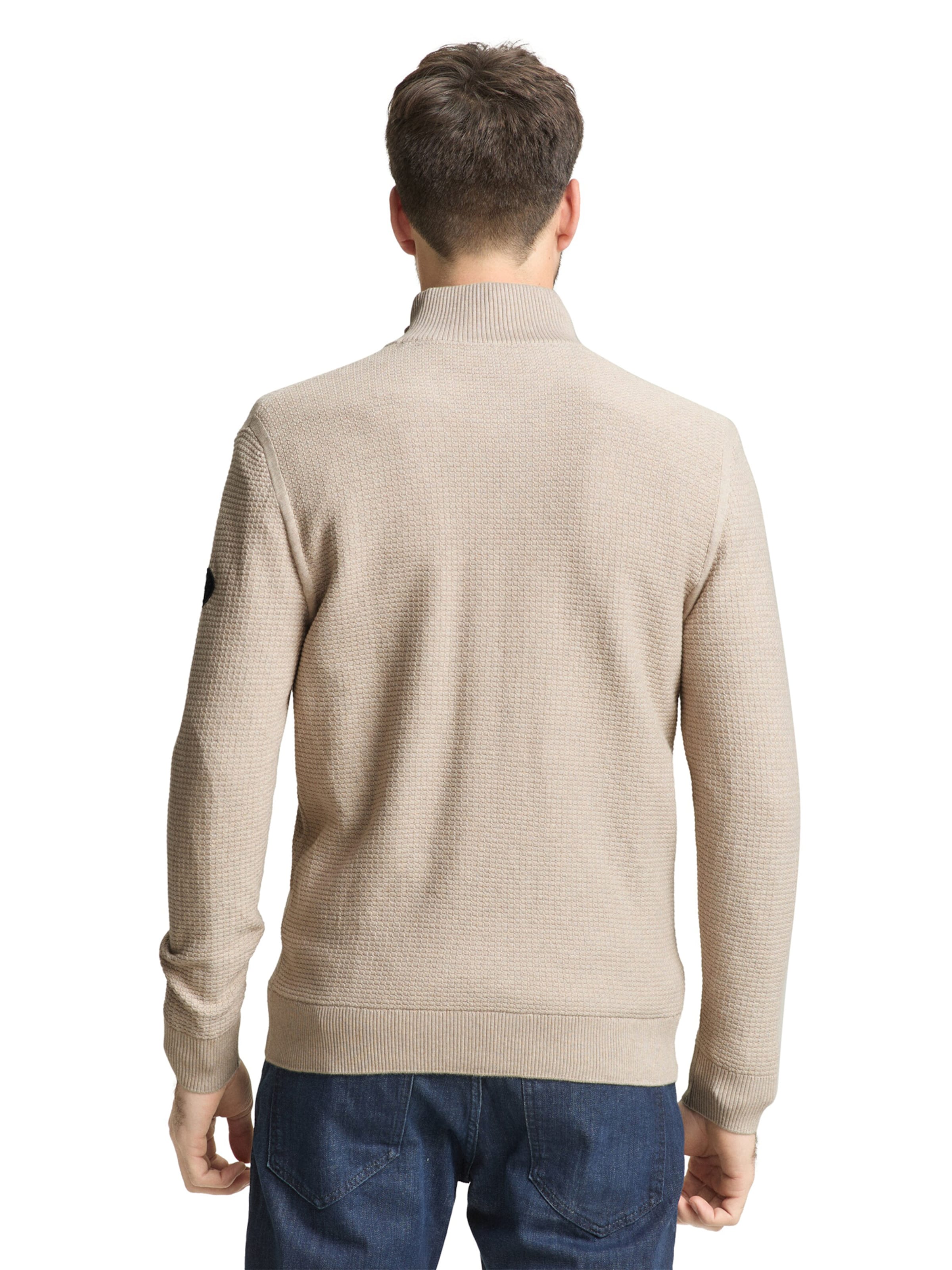 TOM TAILOR Knit Cardigan in Beige