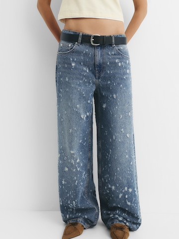 Wide Leg Jean 'STWD' Pull&Bear en bleu : devant