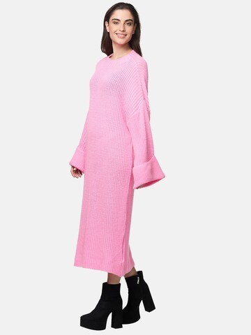 Elara Strikkjole i pink