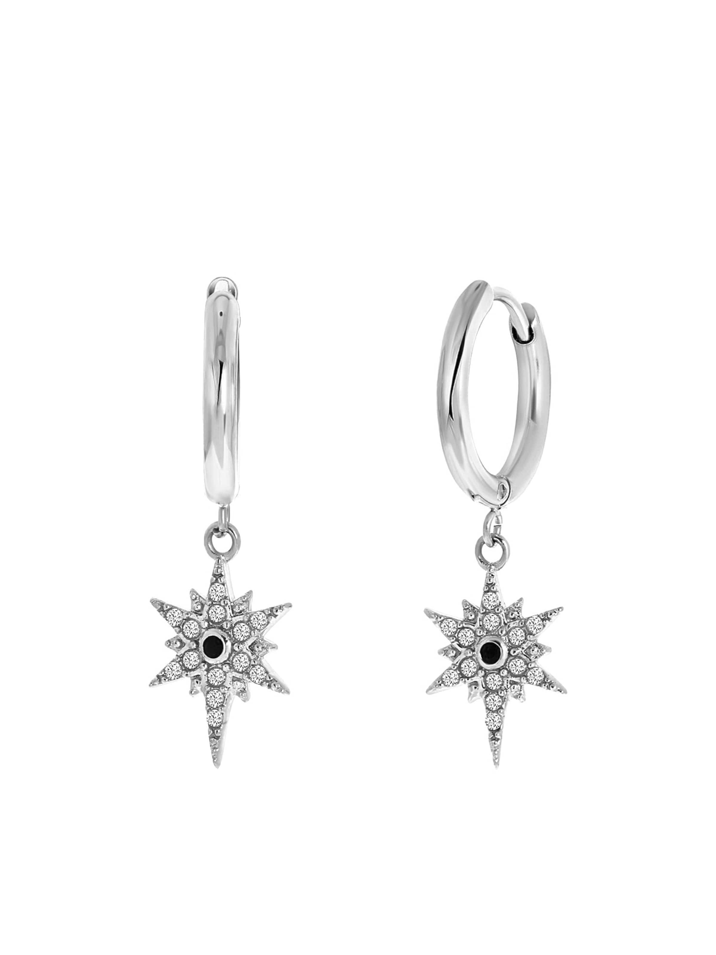 Lucardi Oorbellen in Zilver: voorkant