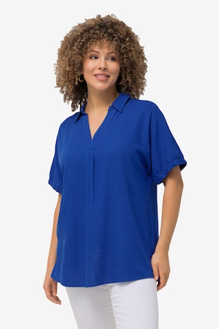 Ulla Popken Blouse in Blauw: voorkant