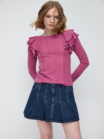 No Matter What Shirt in Roze: voorkant