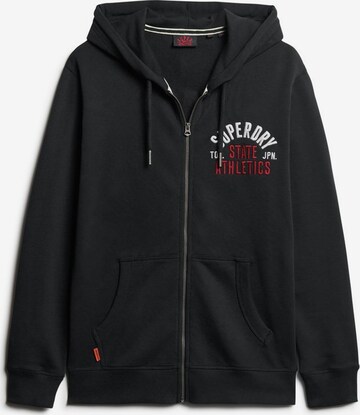 Superdry Zip-Up Hoodie in Blue: front