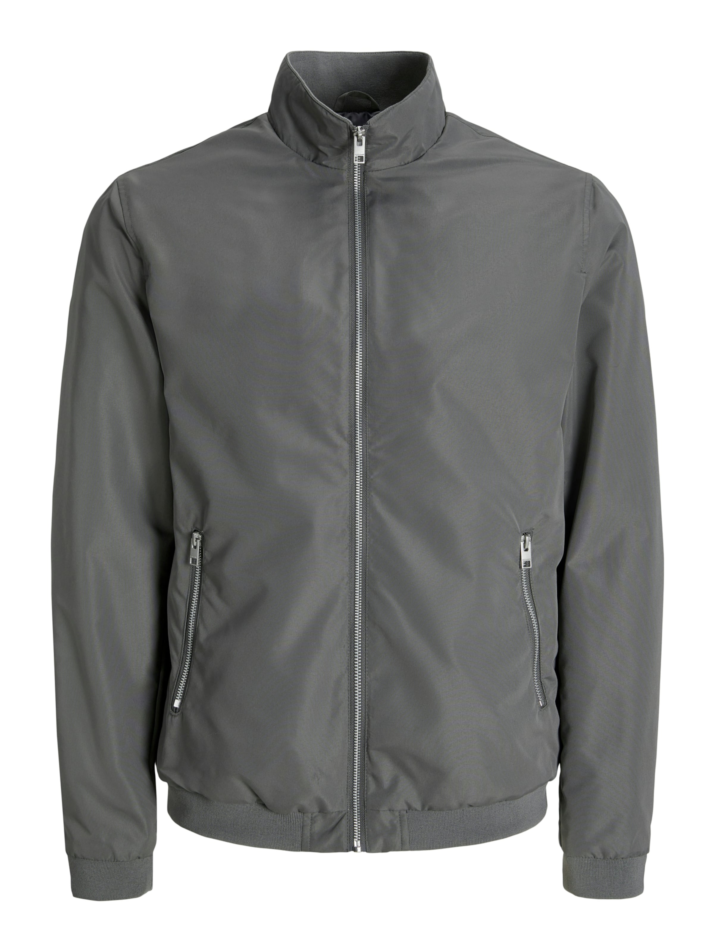 JACK & JONES Přechodná bunda 'JWHMASH' – šedá: přední strana