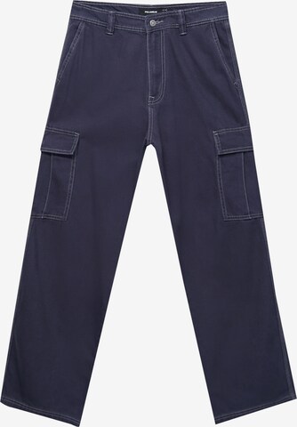 Pull&Bear Cargobroek in Blauw: voorkant