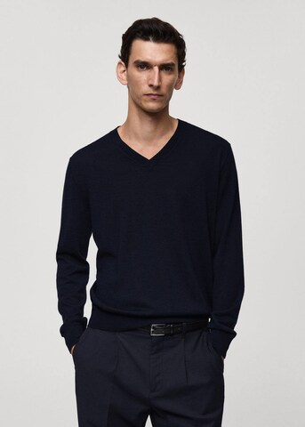 MANGO MAN Pullover 'Willy' in Blau: Vorderseite