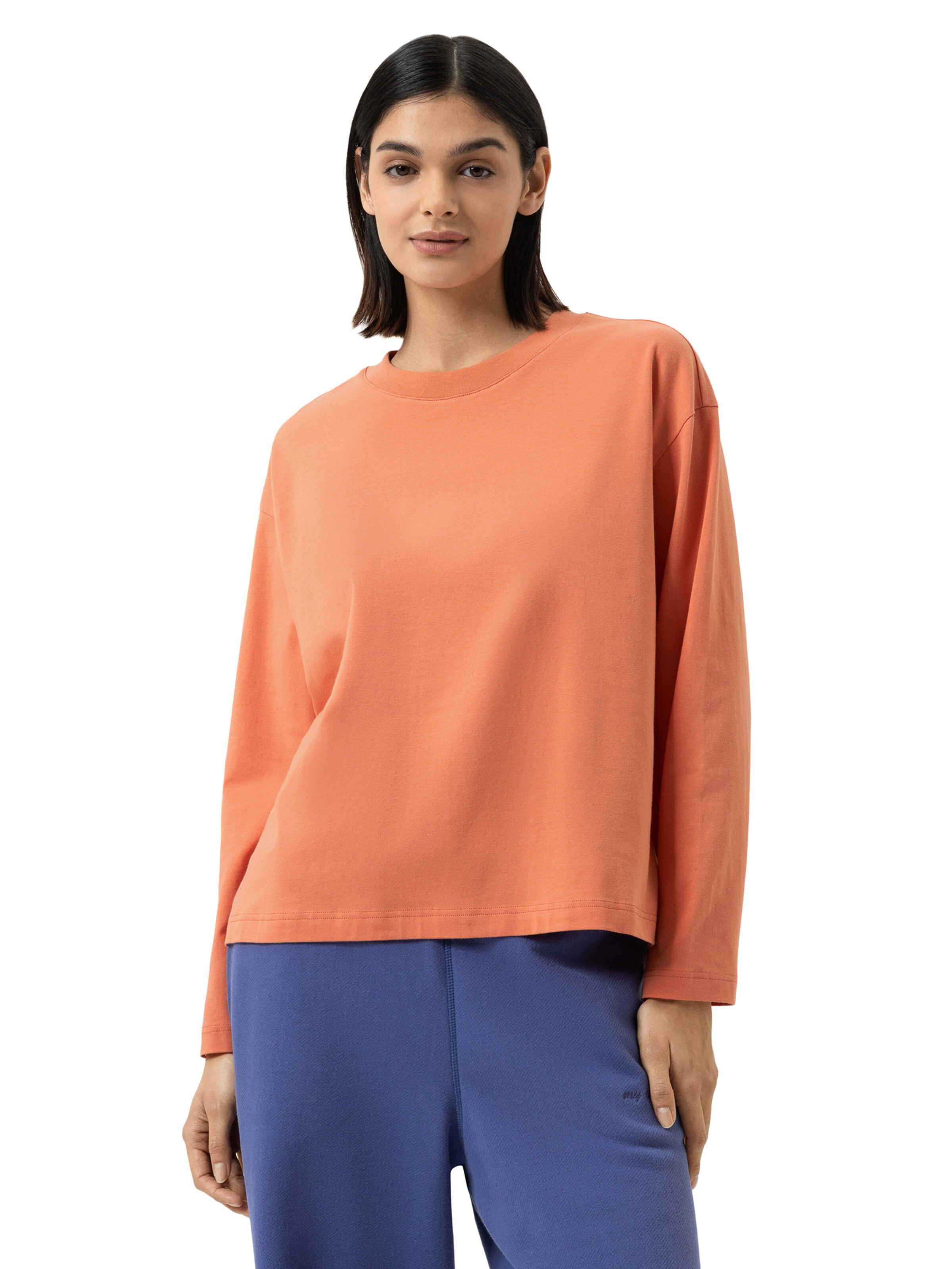 Mey T-Shirt 'Solid Love' in Braun: Vorderseite