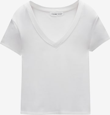 Pull&Bear Paita värissä valkoinen: etupuoli