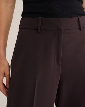 WE Fashion Wide leg Pressveckad byxa i brun