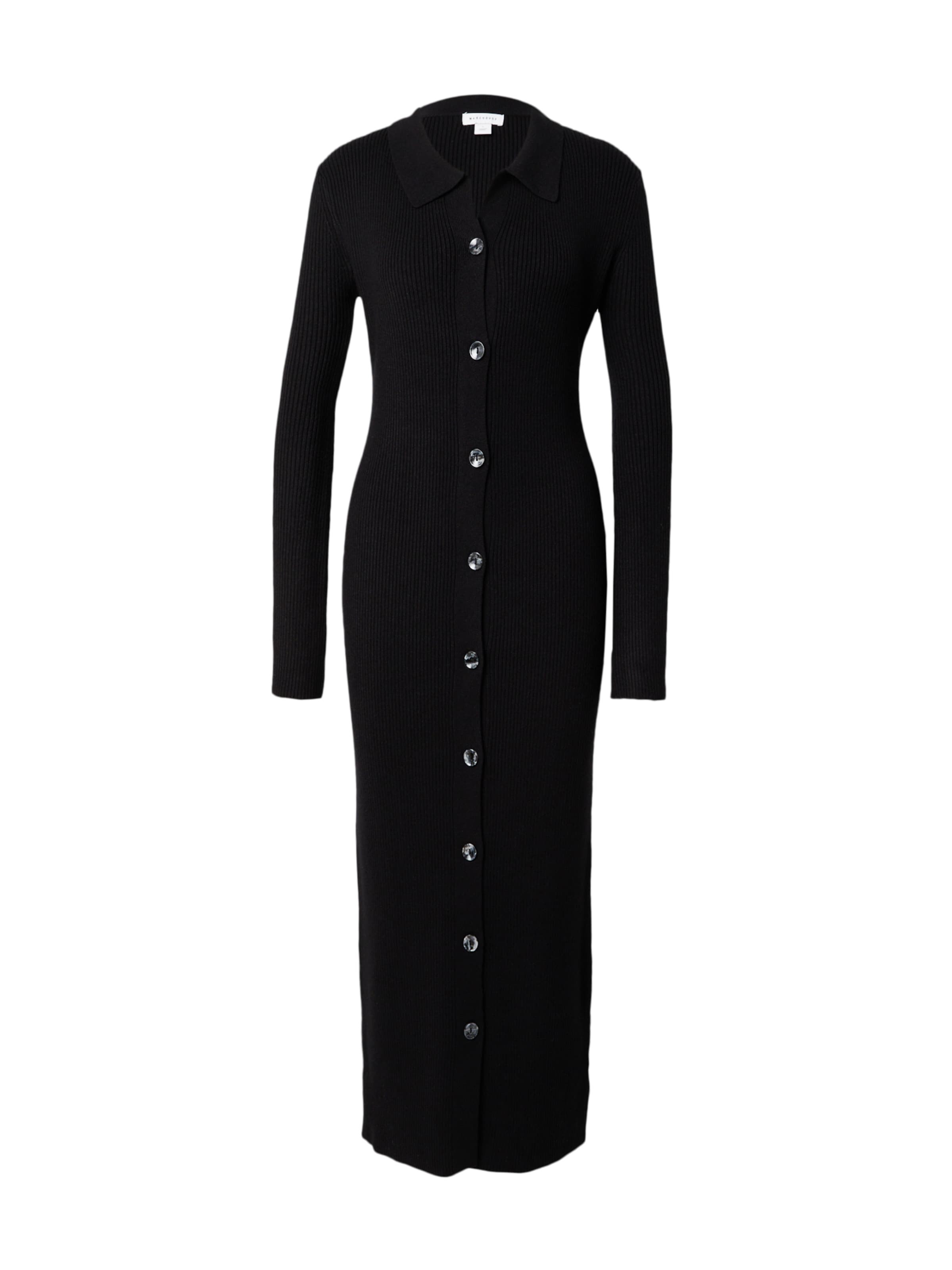 Robes en maille Warehouse en noir : devant