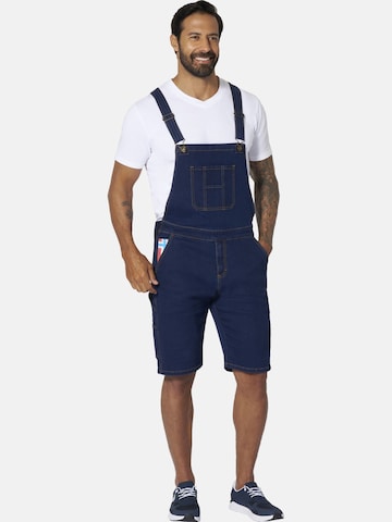 Jan Vanderstorm Loose fit Jean Overalls 'Focko' in Blue: front