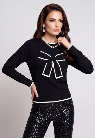 faina - Pullover em preto: frente