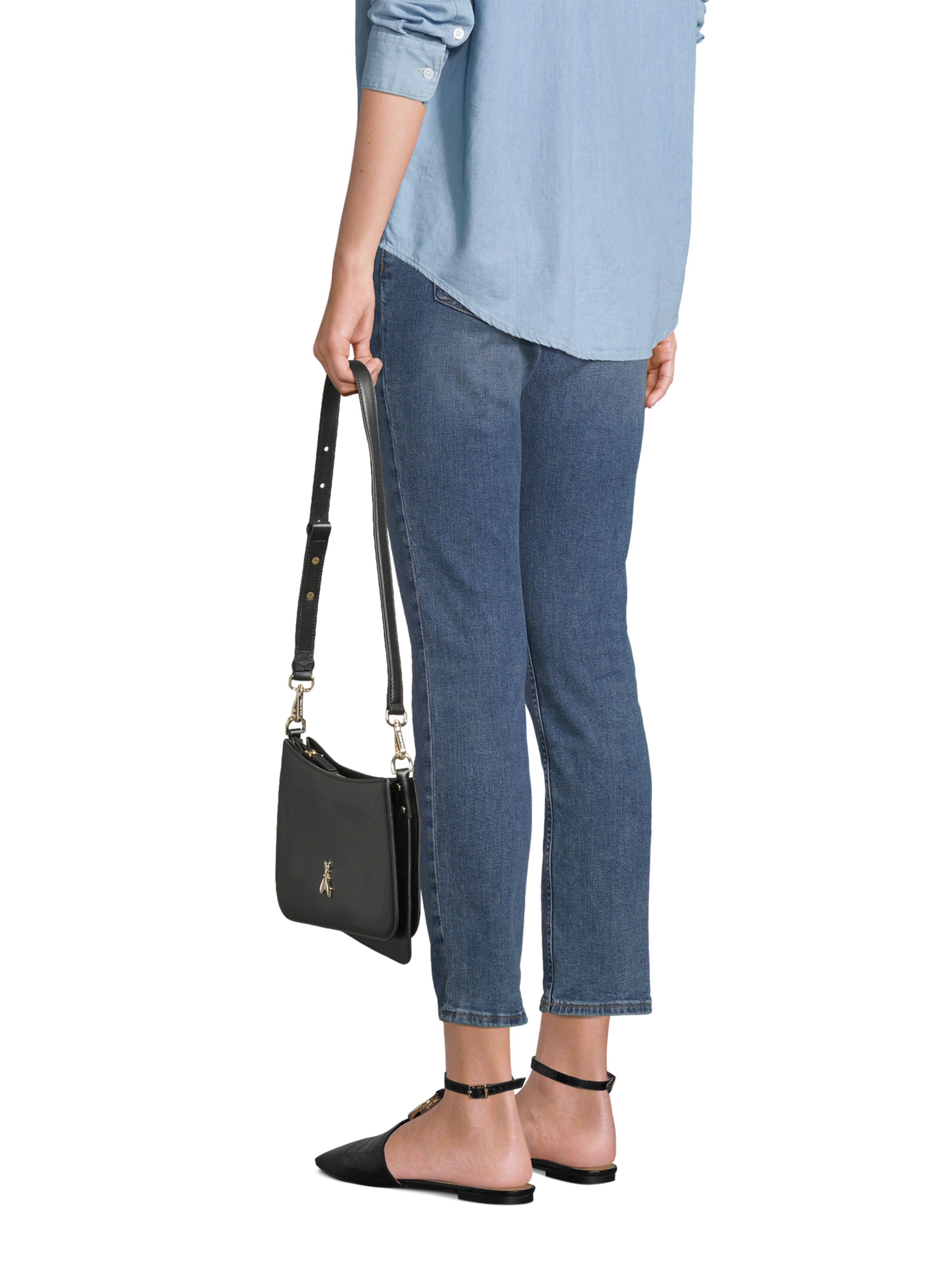 PATRIZIA PEPE Umhängetasche in Schwarz