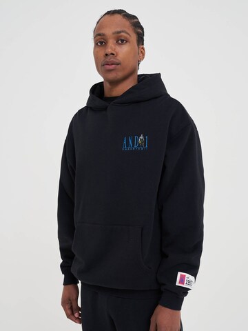 AND1 Sweatshirt 'Core Retro' i svart: framsida