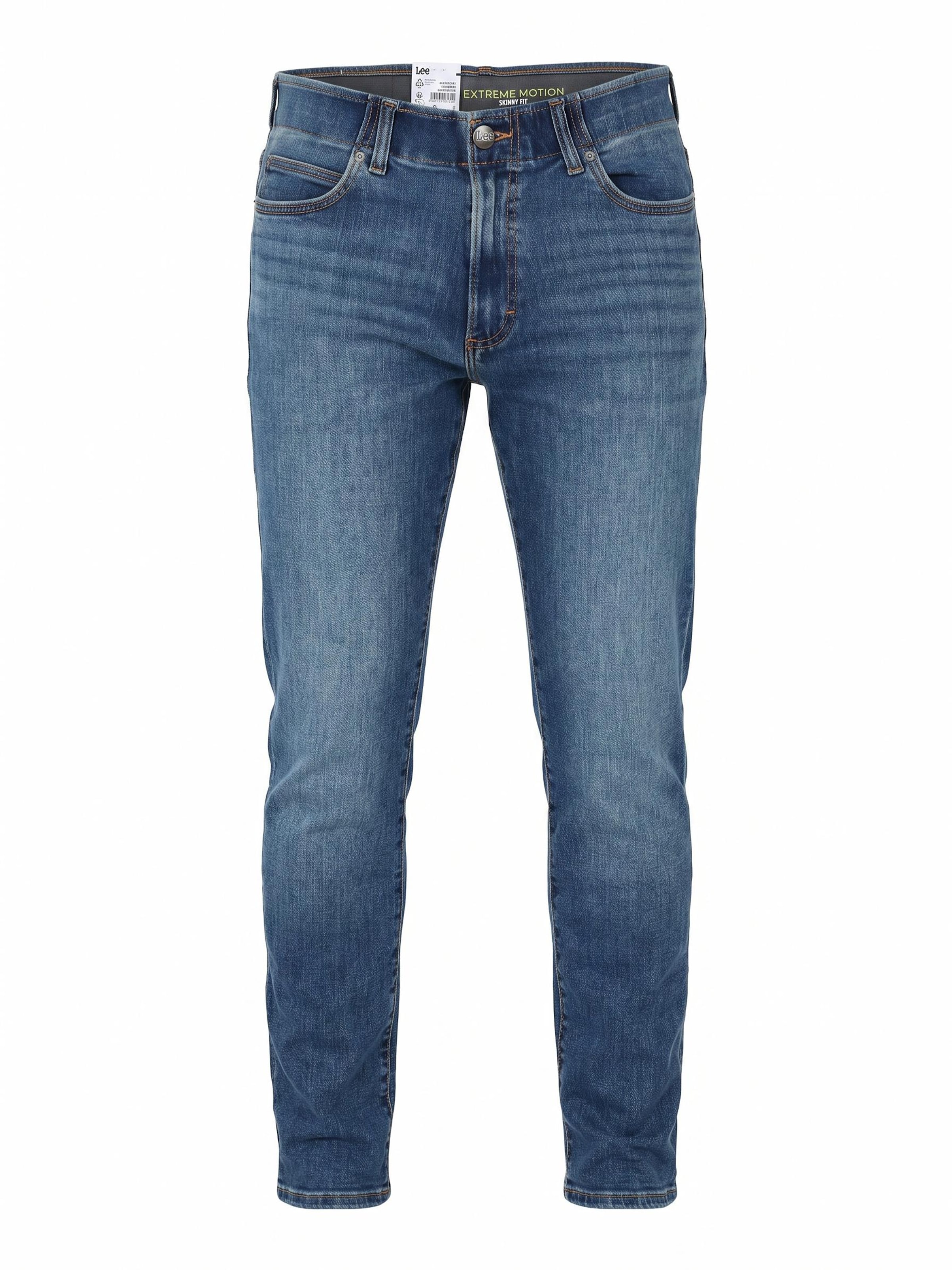 Lee Skinny Jeans 'SUPERSTRETCH XM' in Blauw: voorkant